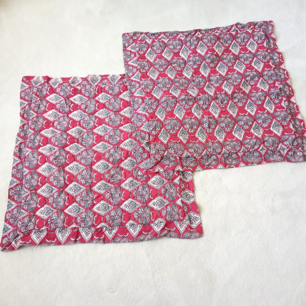 Set of Two Pillow Shams - 29x29" - Fits 26x26" pillow insert